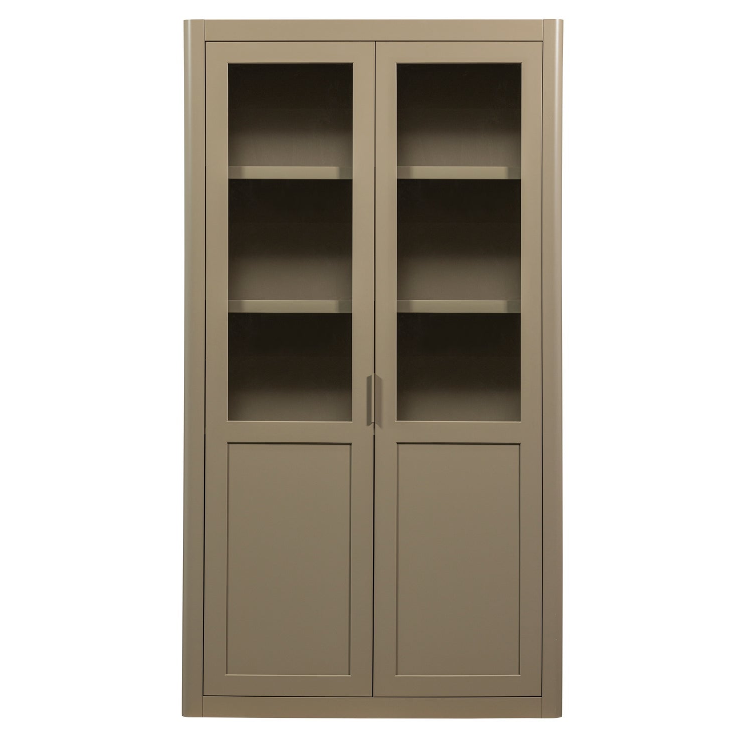 Vetrina 2 ante in legno di pino Gunnar 120x217 cm