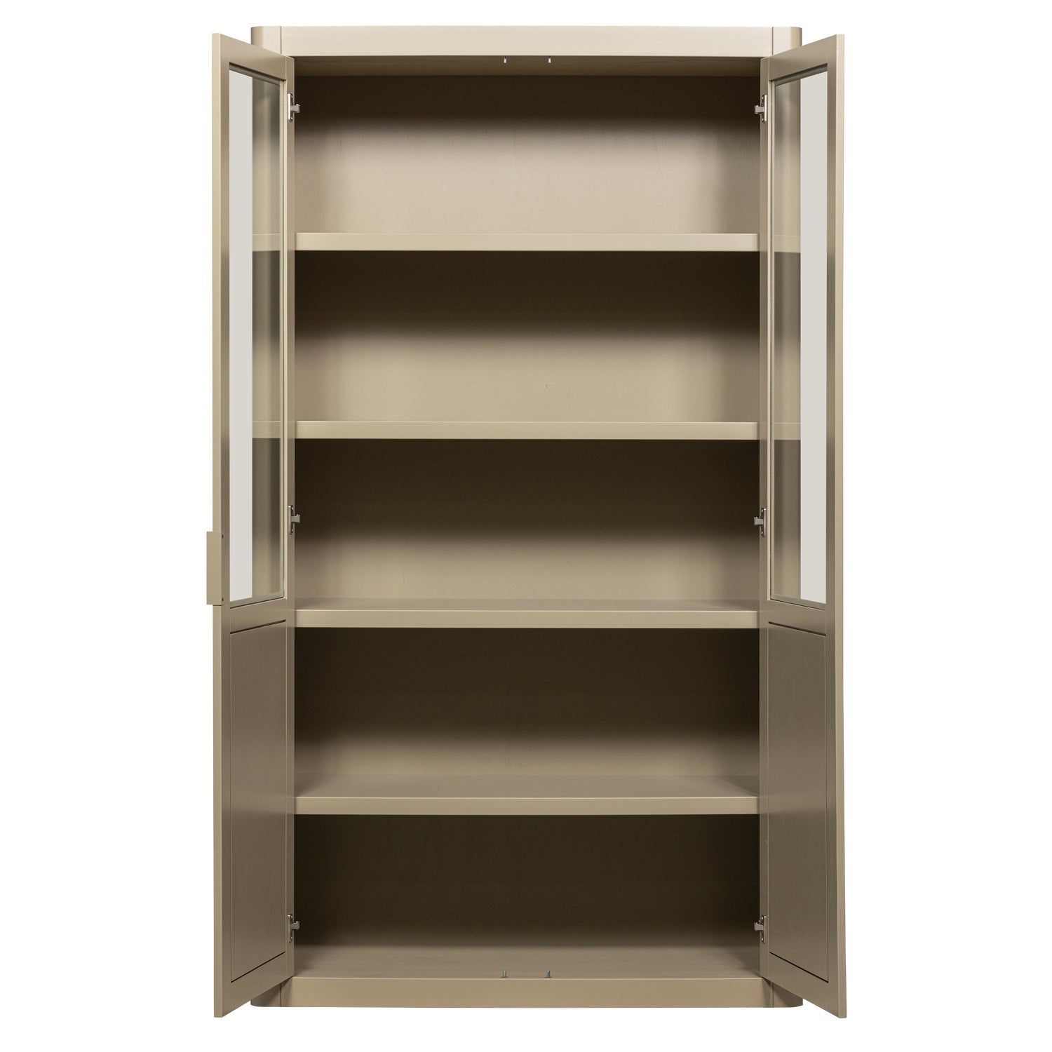 Vetrina 2 ante in legno di pino Gunnar 120x217 cm