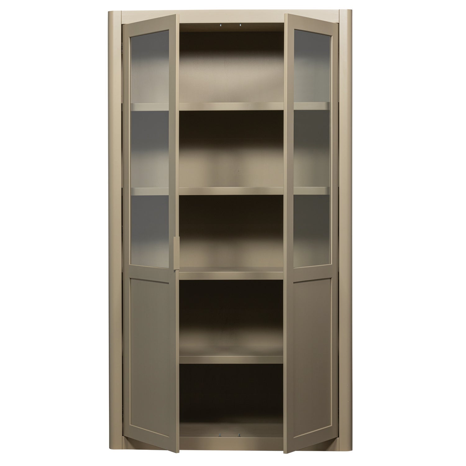 Vetrina 2 ante in legno di pino Gunnar 120x217 cm