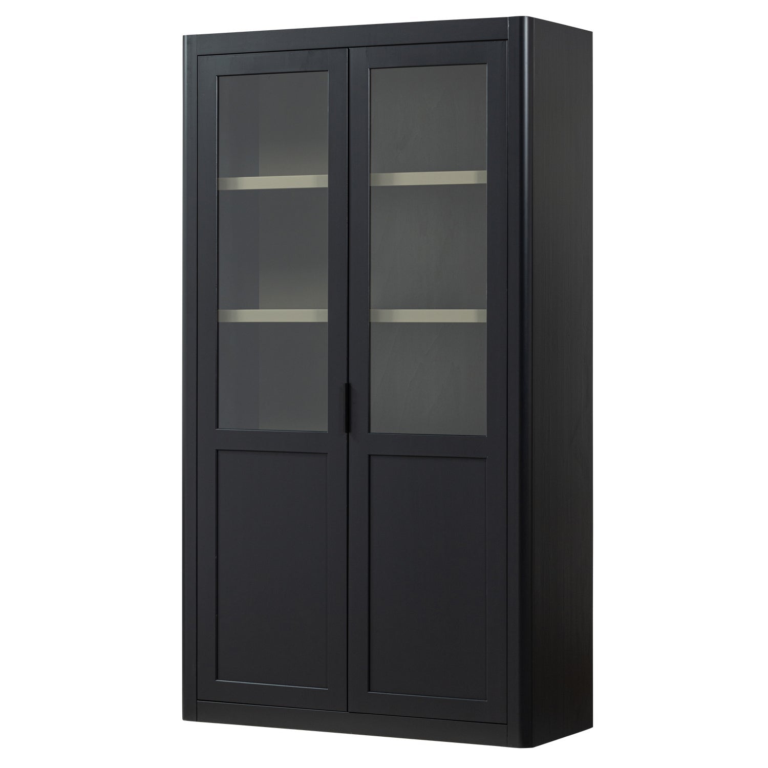 Vetrina 2 ante in legno di pino Gunnar 120x217 cm