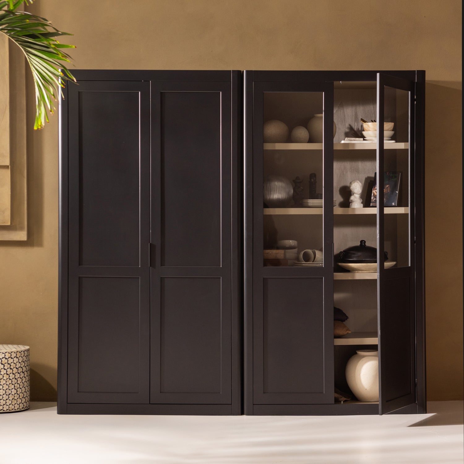Armadio 2 ante in legno di pino Gunnar 120x217 cm