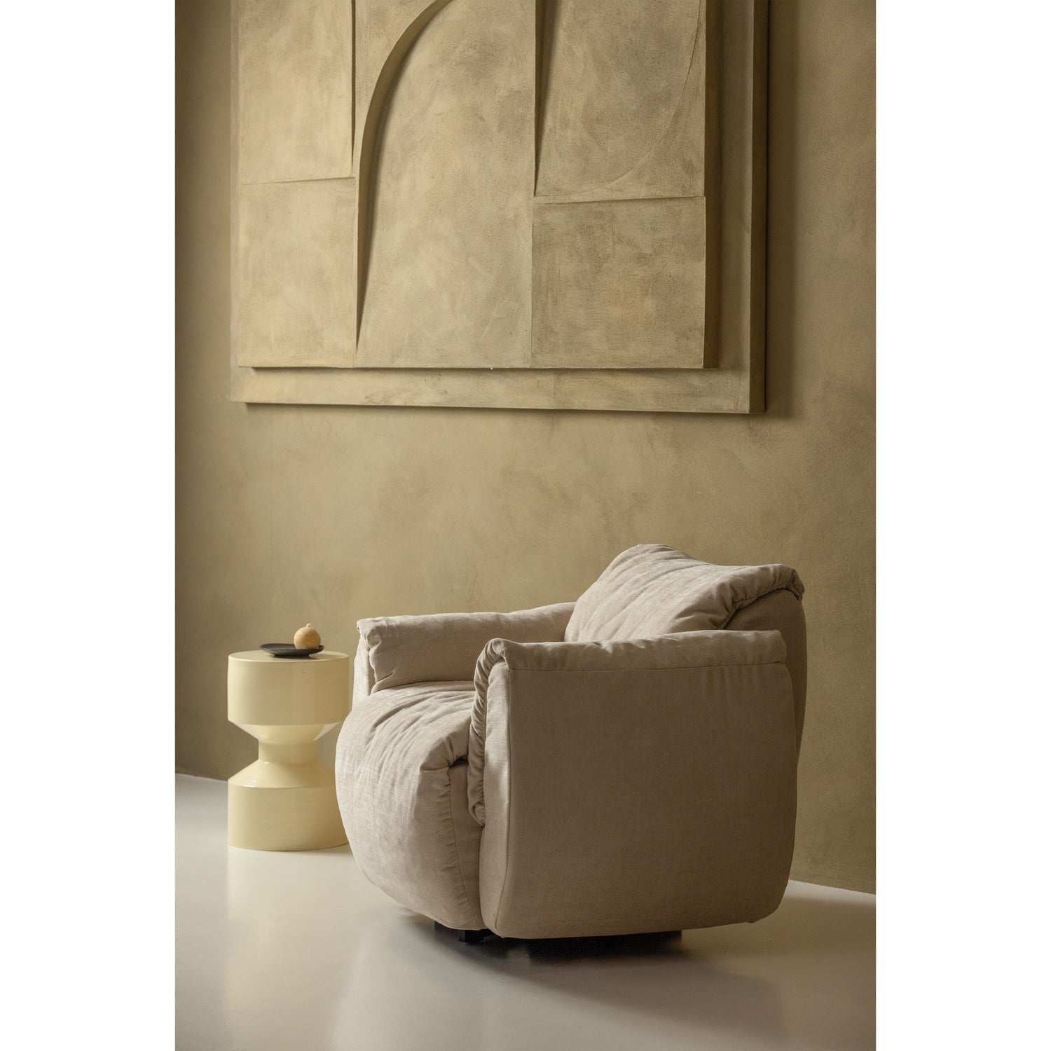 Tavolino in metallo lucido Hidde 47x30 cm