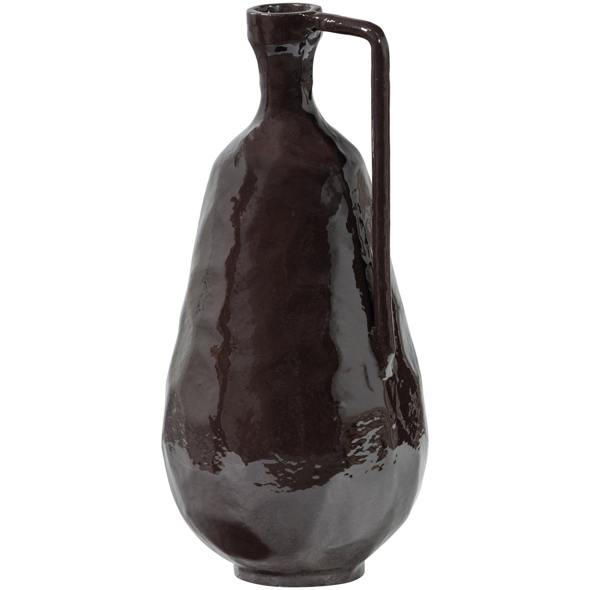 Vaso in alluminio marrone Indre 18x36 cm