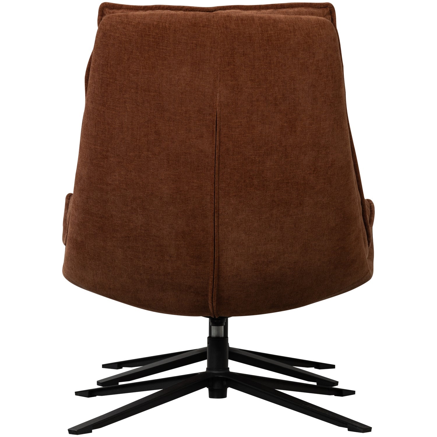 Poltrona girevole con poggiapiedi in tessuto Kube 100x74 cm