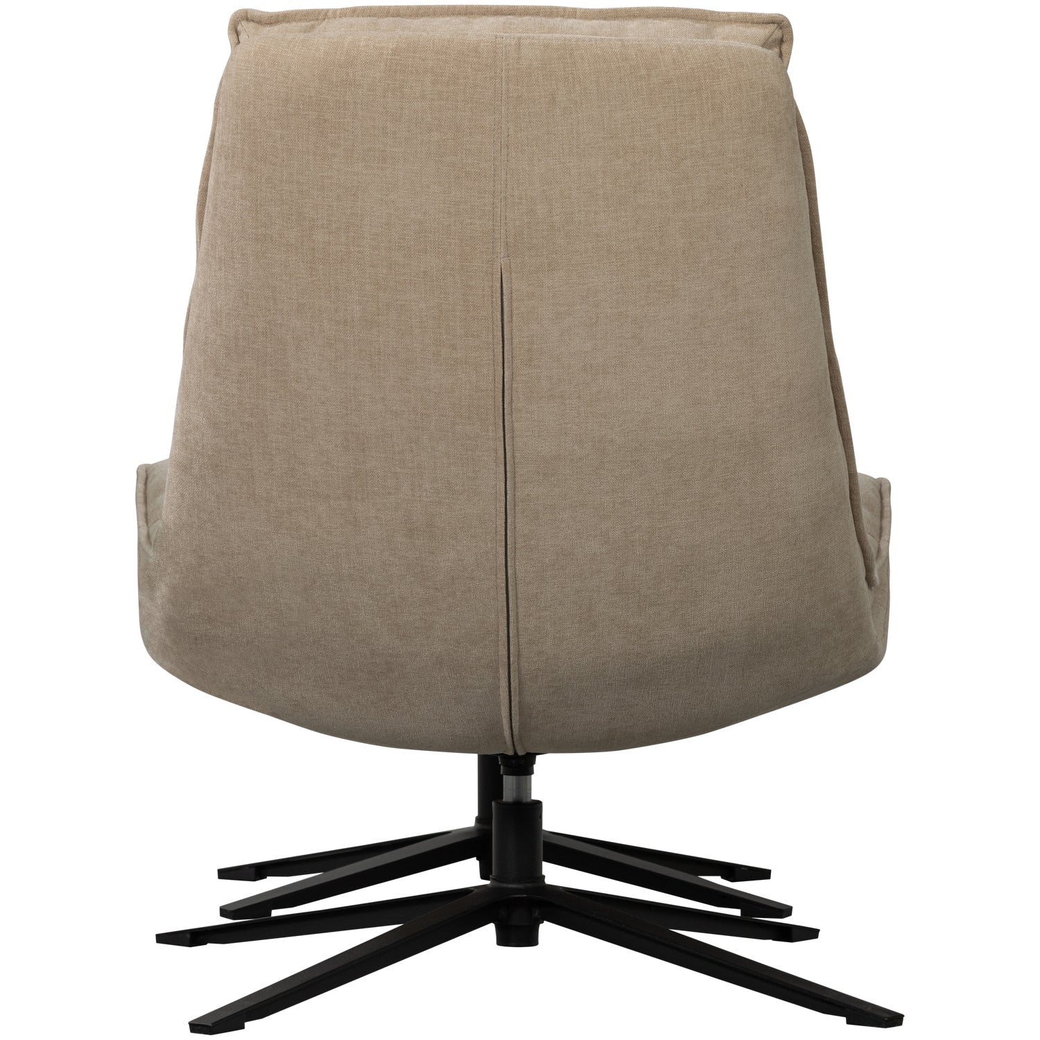 Poltrona girevole con poggiapiedi in tessuto Kube 100x74 cm