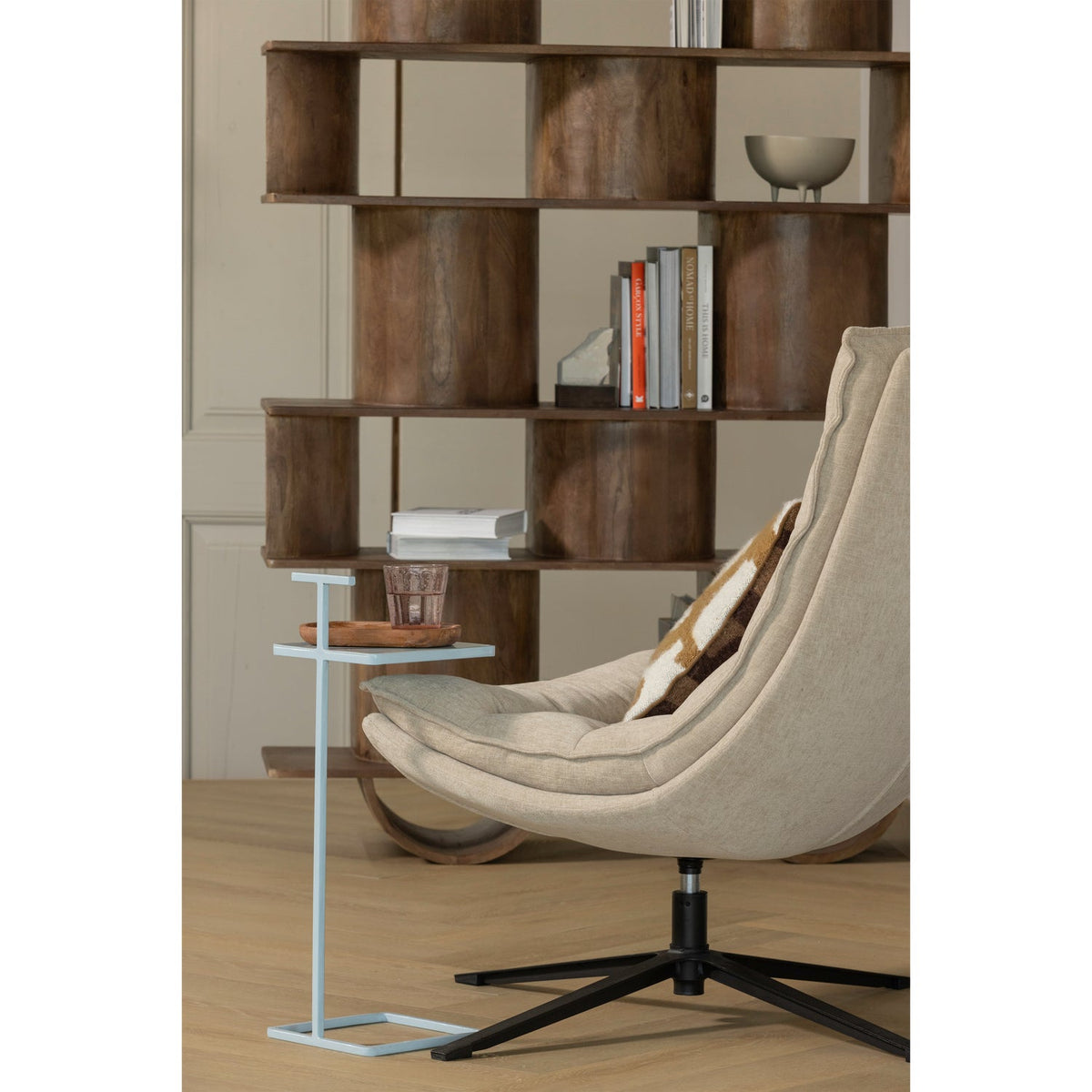 Set di 2 tavolini in metallo Tesy 64x22 cm