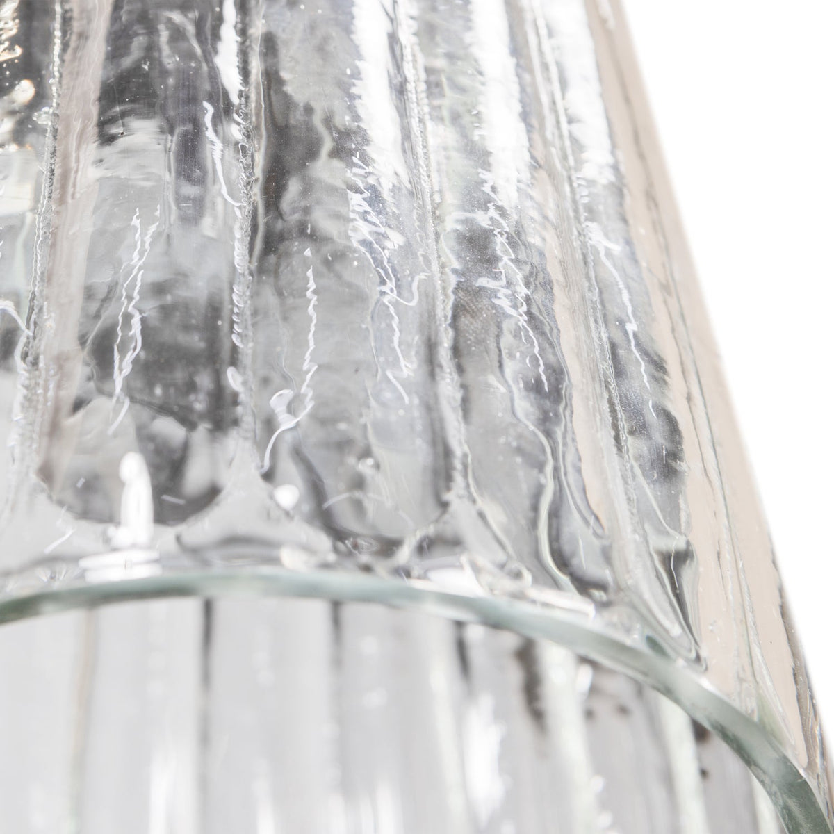 Lampada a sospensione in vetro Ablis 30x14 cm