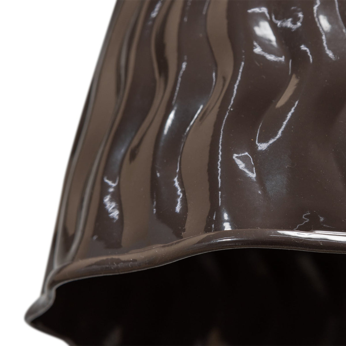 Lampada a sospensione in metallo marrone Arleso 18x19 cm