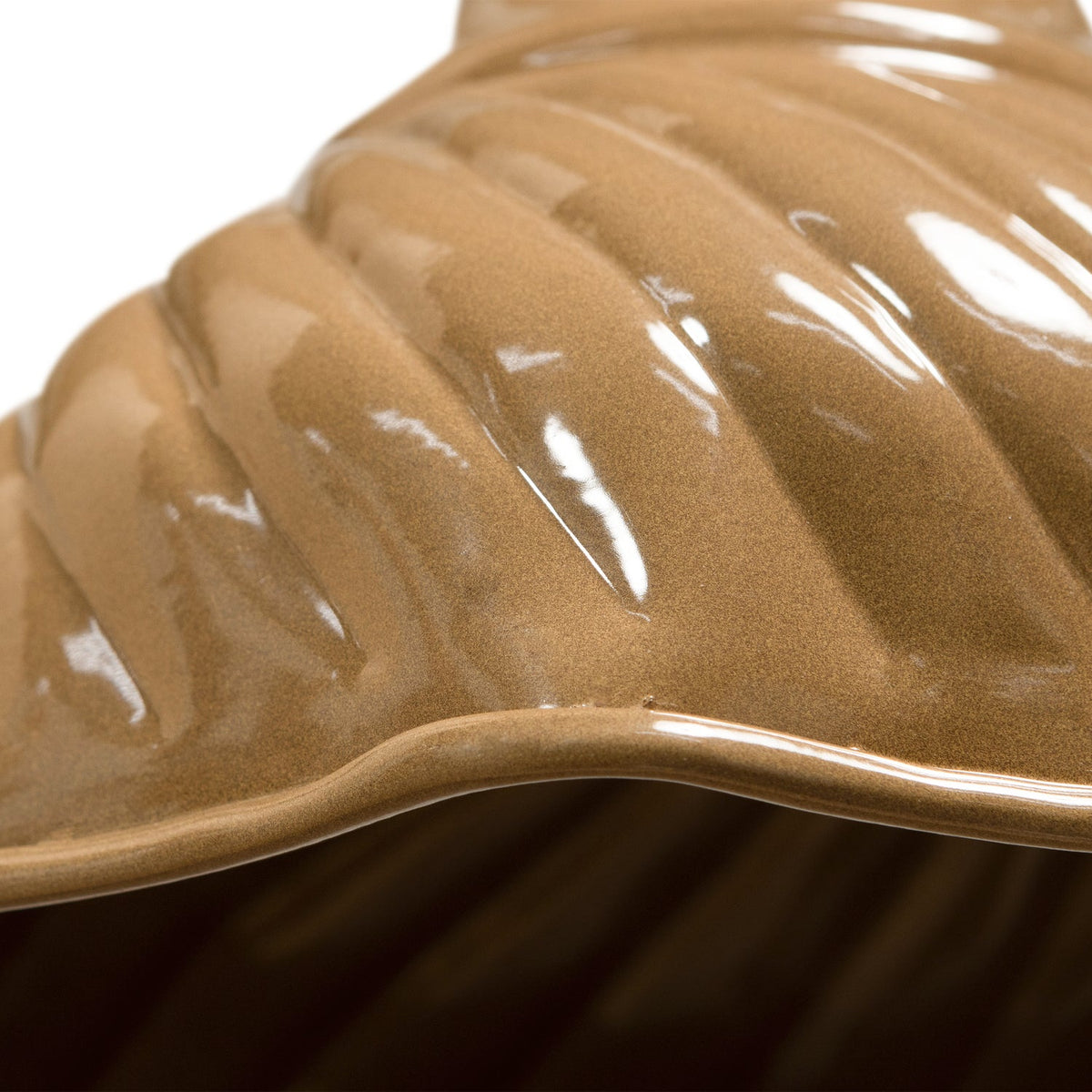 Lampada a sospensione in metallo marrone Arleso 18x16 cm