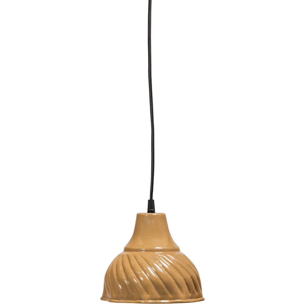 Lampada a sospensione in metallo marrone Arleso 18x16 cm