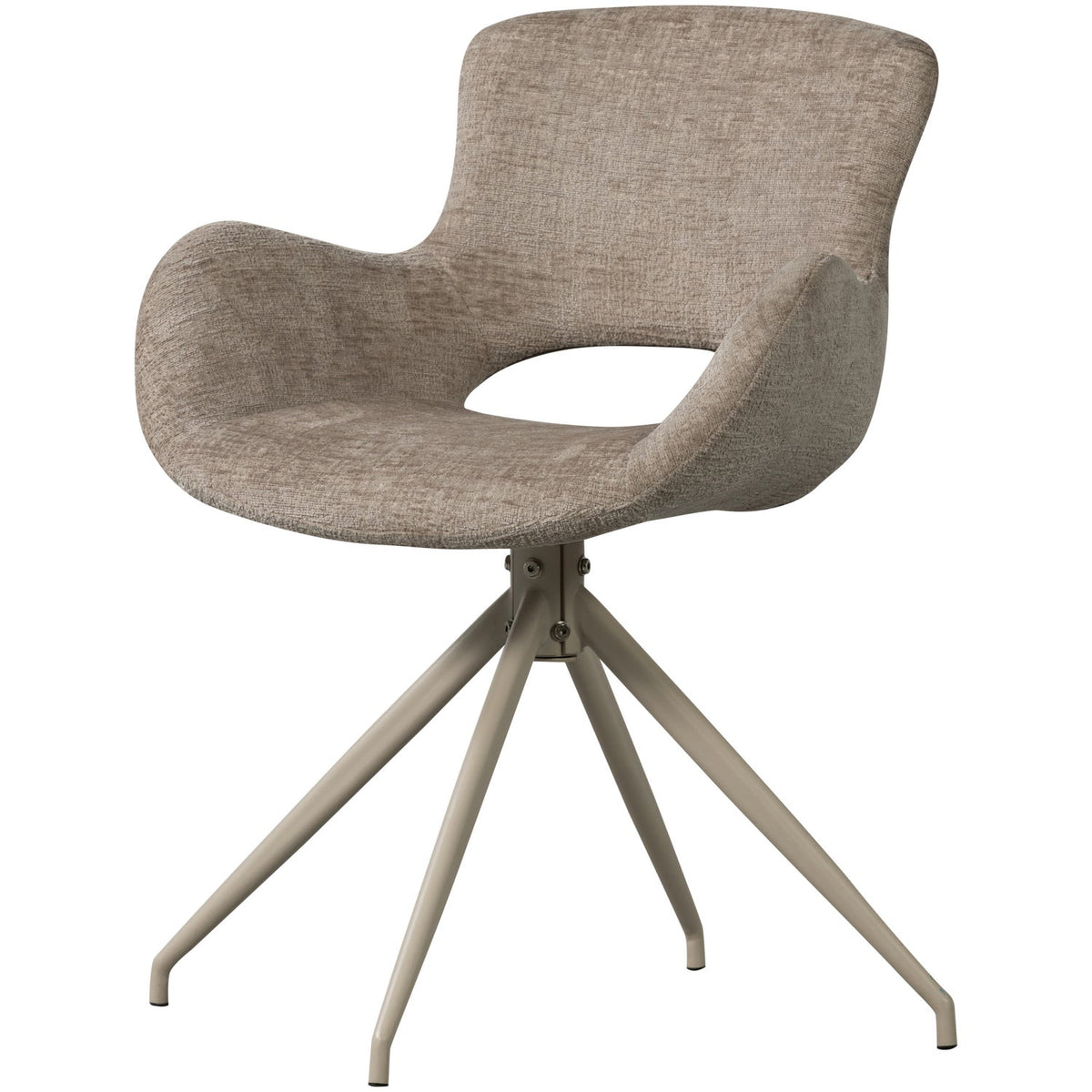 Set di 2 sedie da pranzo girevoli in velluto Eliva 58x58 cm