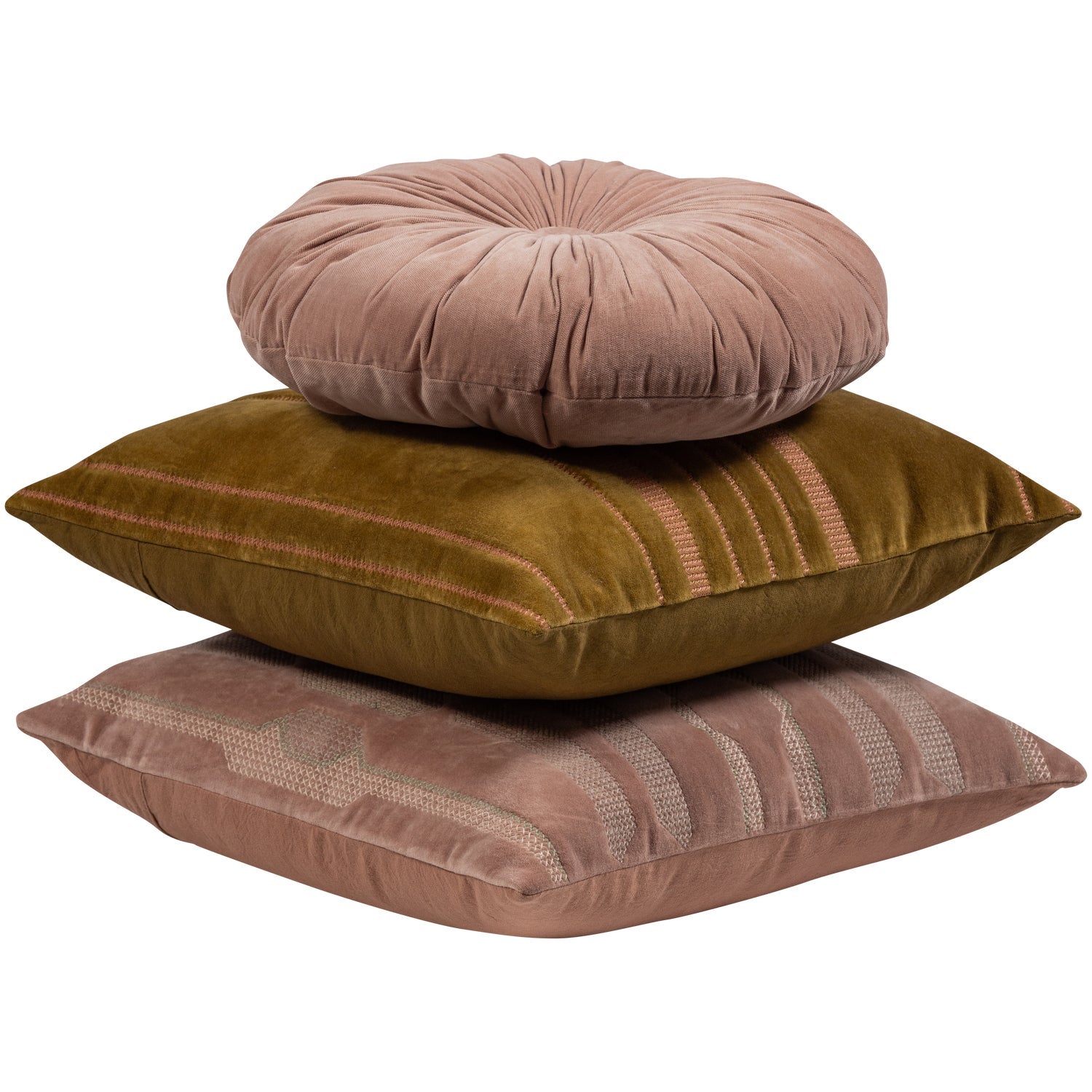 Set di 3 cuscini in cotone Feis 45x45 cm