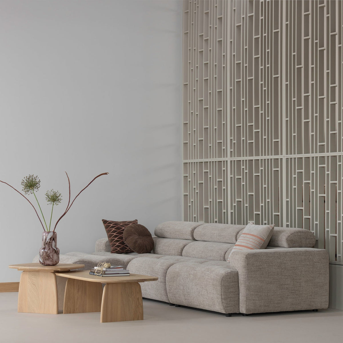 Set di 4 vasi in vetro Monika 16x36 cm