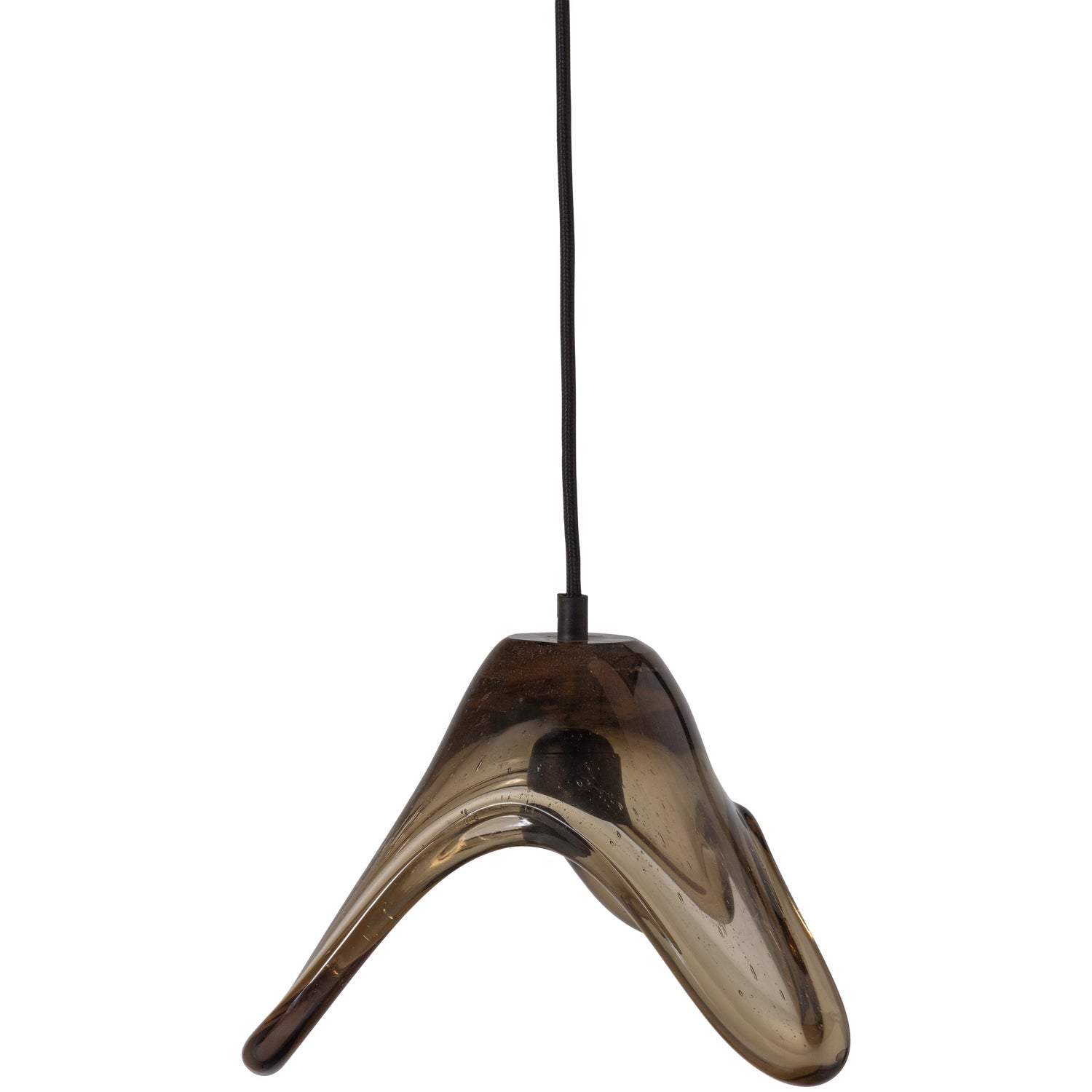 Lampada a sospensione in vetro Elle 25x17 cm