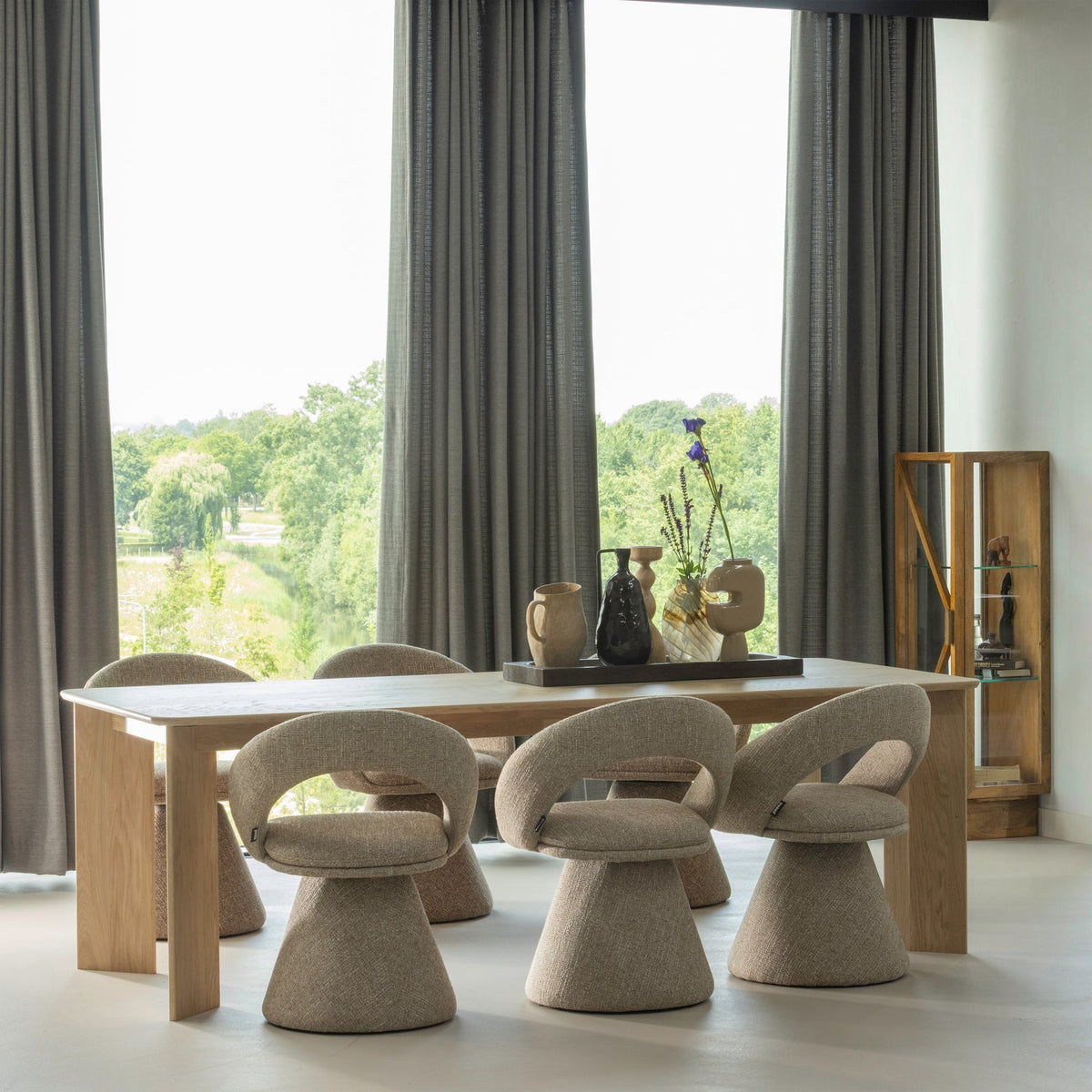 Vaso in alluminio sabbia Gianna 21x31 cm