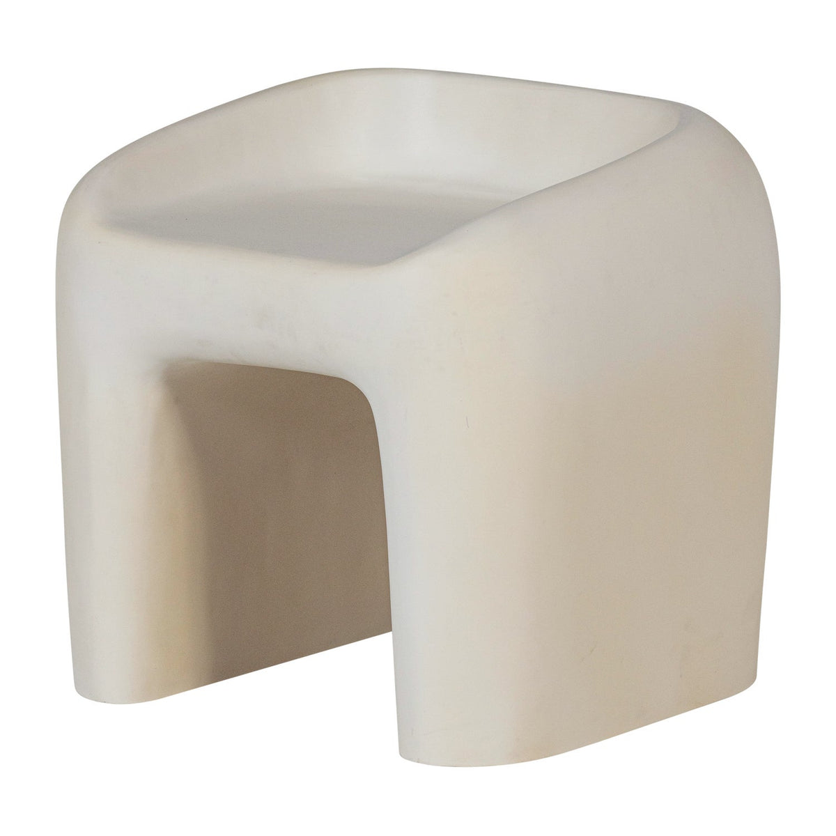 Sgabello da esterno bianco Aris 52x51 cm