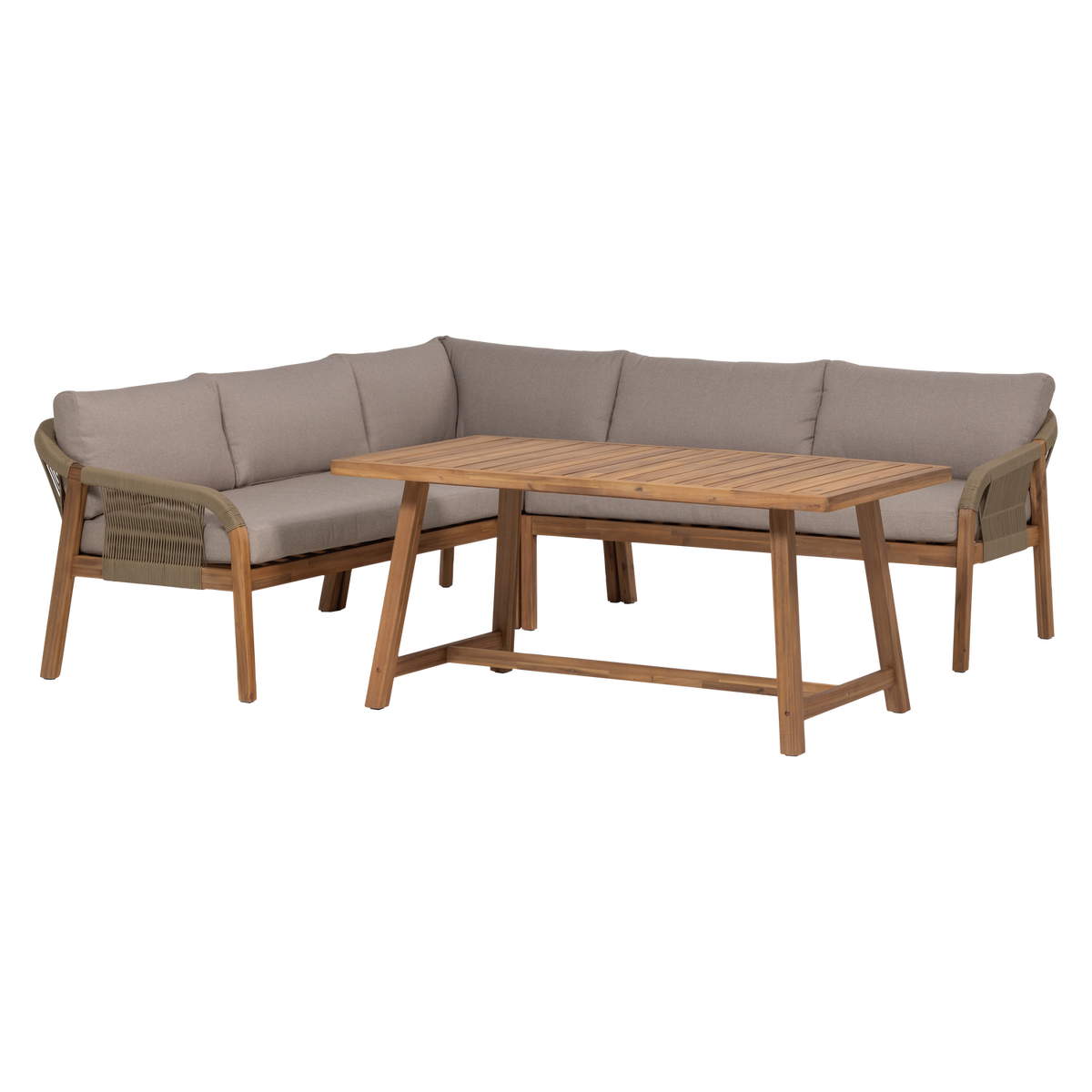 Set da giardino da 2 pezzi in legno di acacia Thiaro 151x72 cm