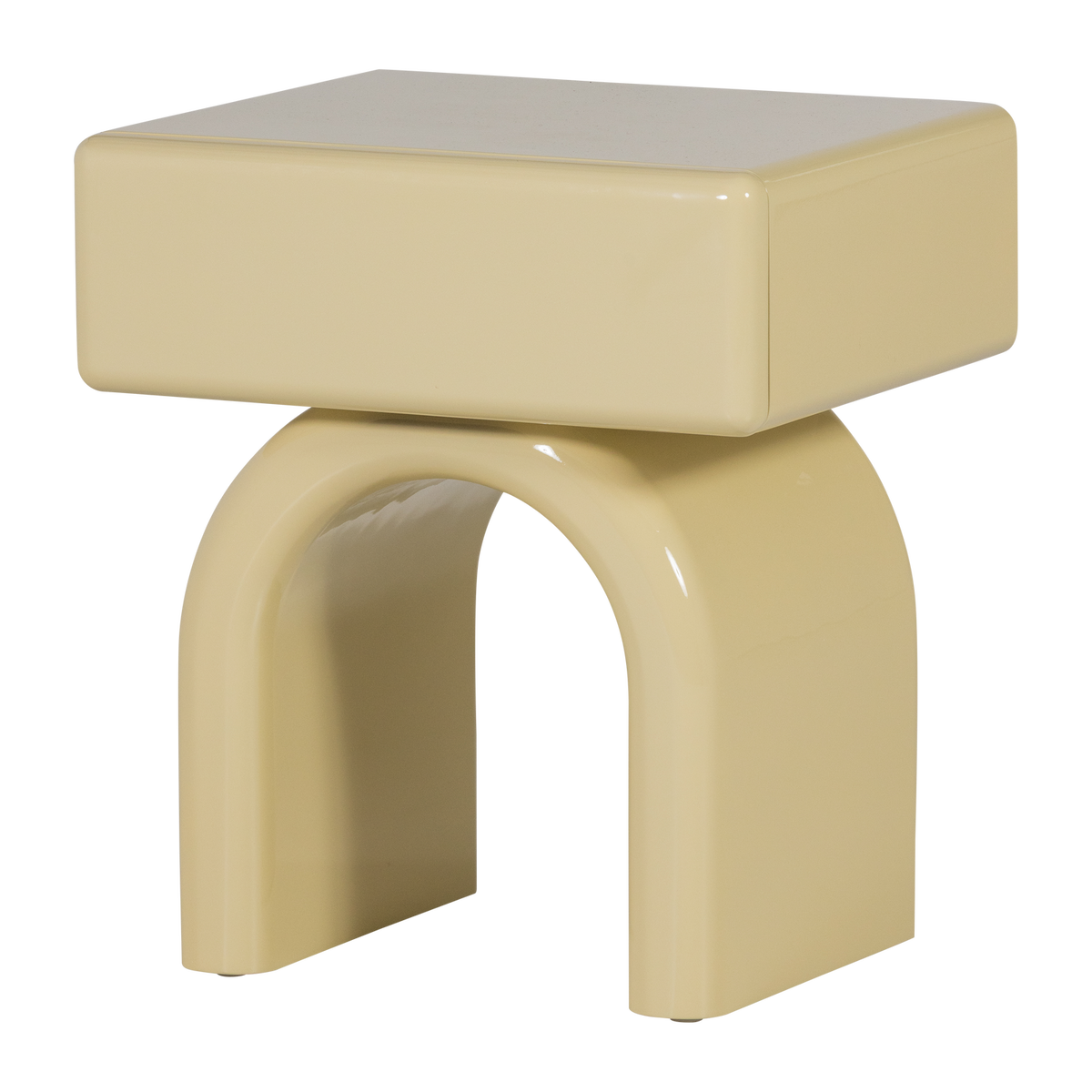 Tavolino in legno massello di pino giallo miele Zest 57x40 cm