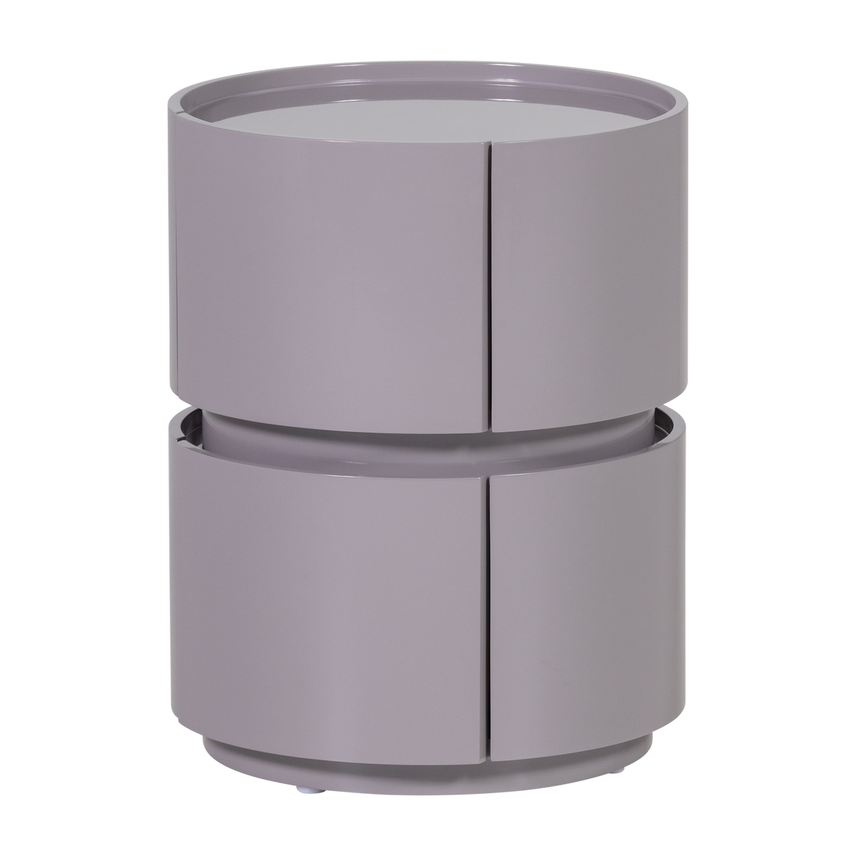 Comodino 1 cassetto grigio chiaro Hale 40x50 cm