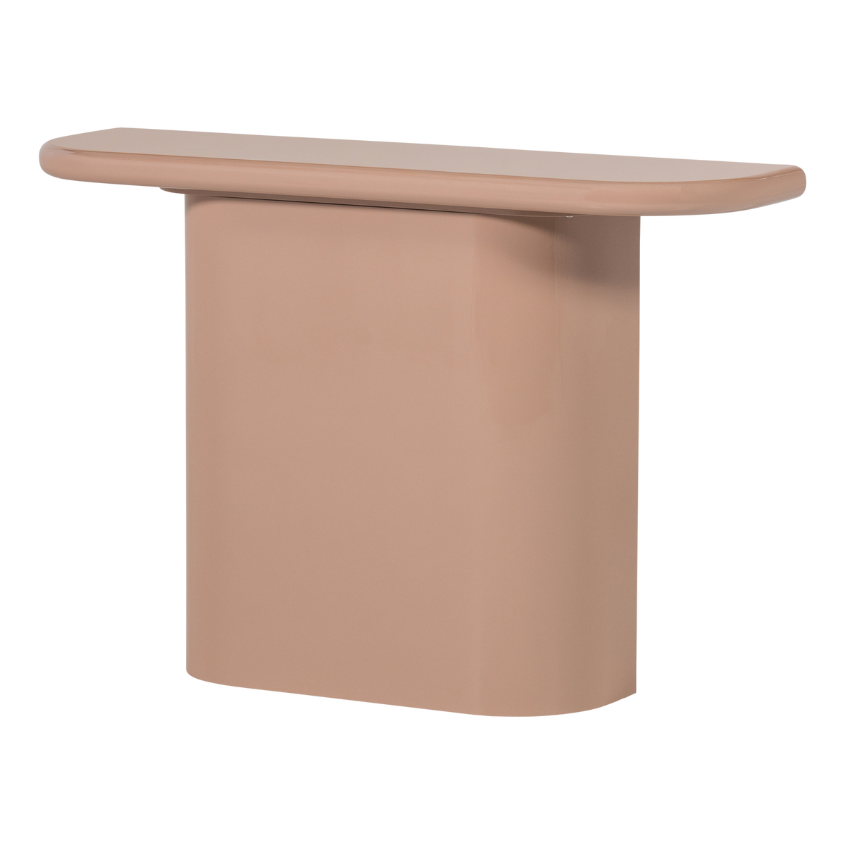 Tavolino in legno lucido rosa chiaro Dusty 120x81 cm