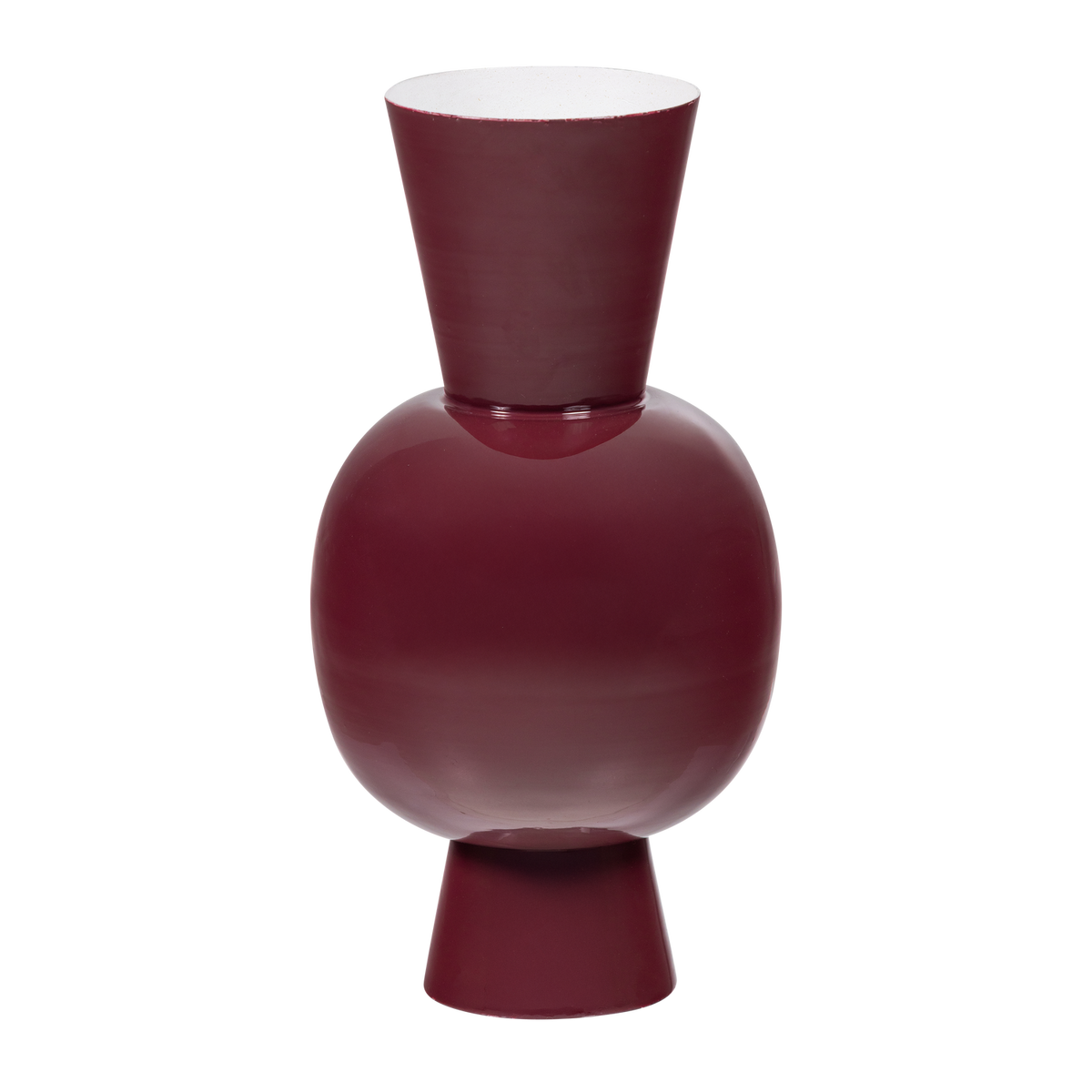 Set di 2 vasi in metallo Faye 20x38 cm