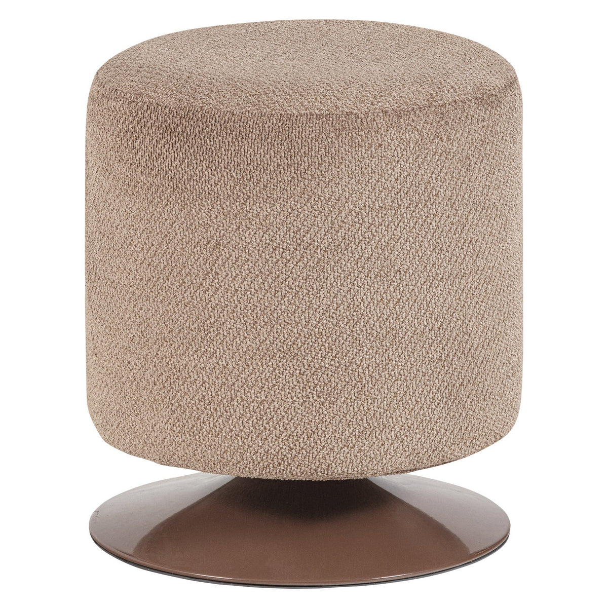 Pouf in tessuto con base girevole Islen 39x47 cm