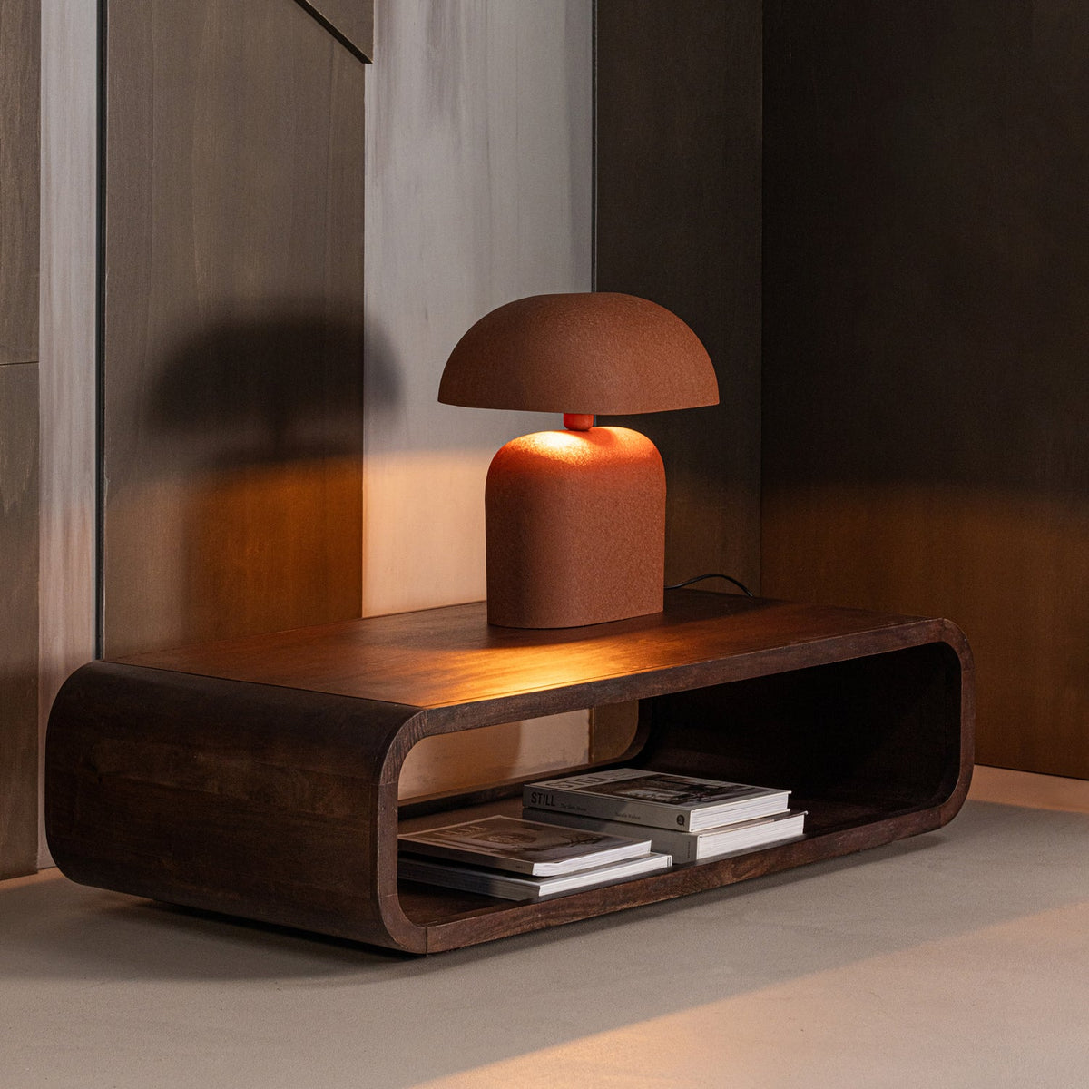 Tavolino in legno di mango marrone Kinu 120x32 cm