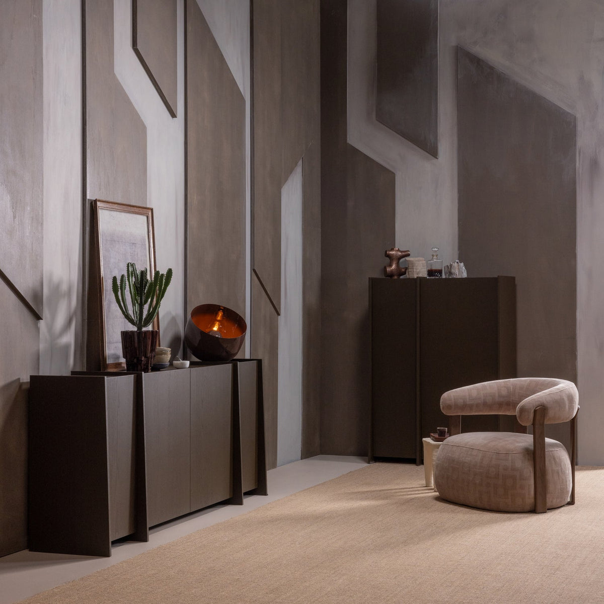 Poltrona in tessuto Kalea 82x78 cm