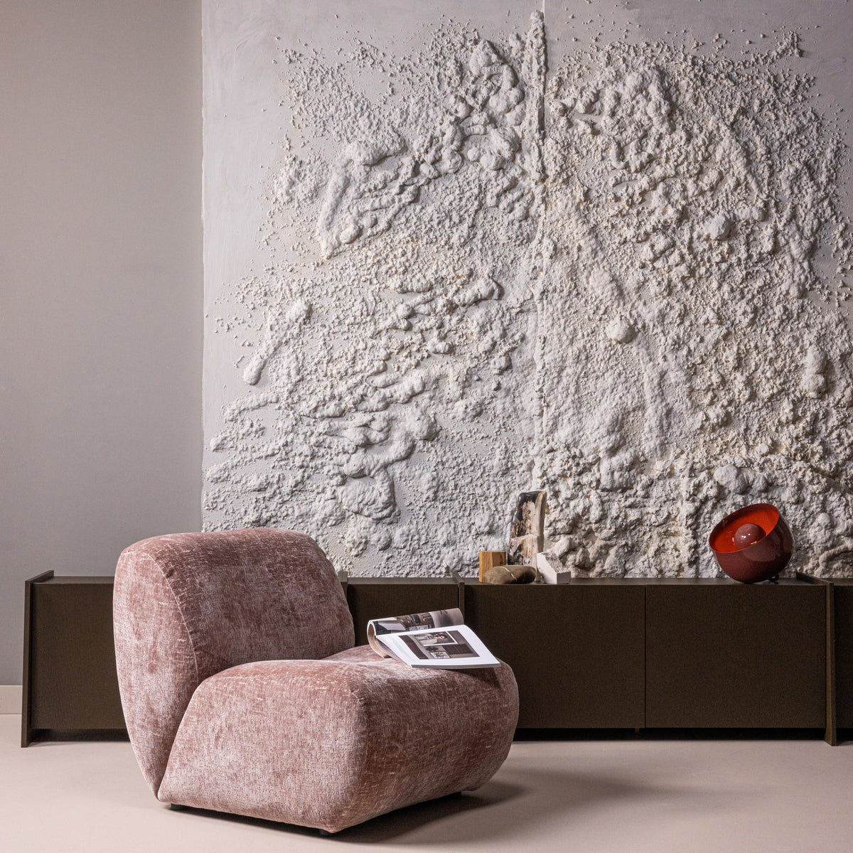 Poltrona in velluto Nomy 76x74 cm