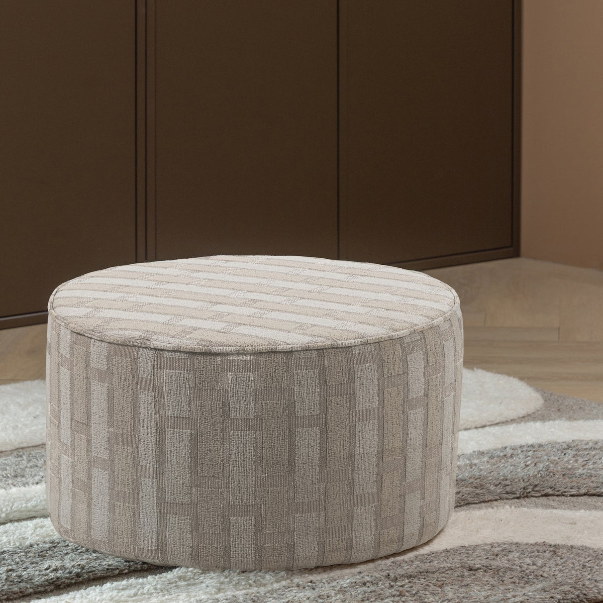 Pouf in ciniglia Moss 60x36 cm