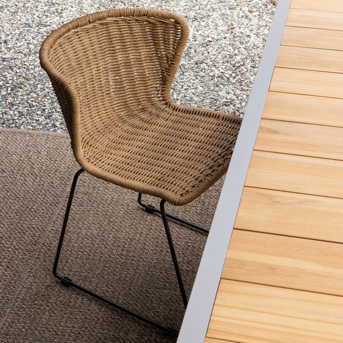 Set di 2 sedie da esterno in rattan sintetico Wings 54x77 cm