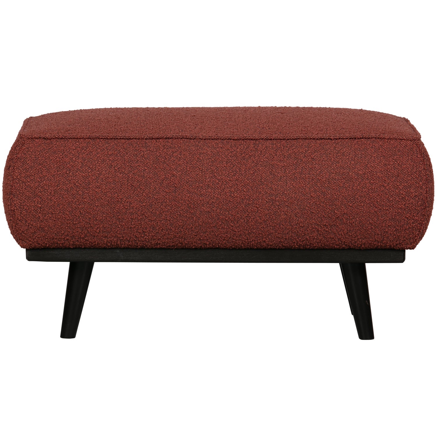 Poggiapiedi in tessuto bouclé Statement 80x40 cm