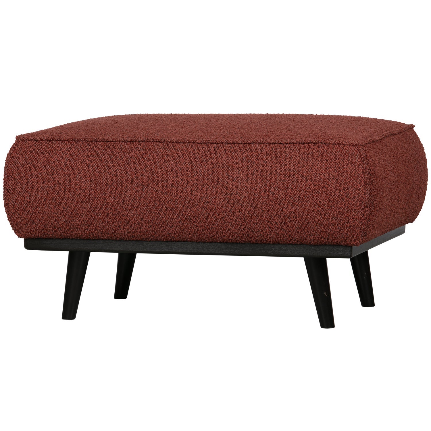 Poggiapiedi in tessuto bouclé Statement 80x40 cm