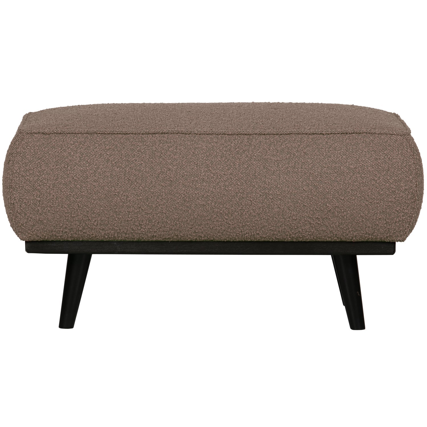 Poggiapiedi in tessuto bouclé Statement 80x40 cm