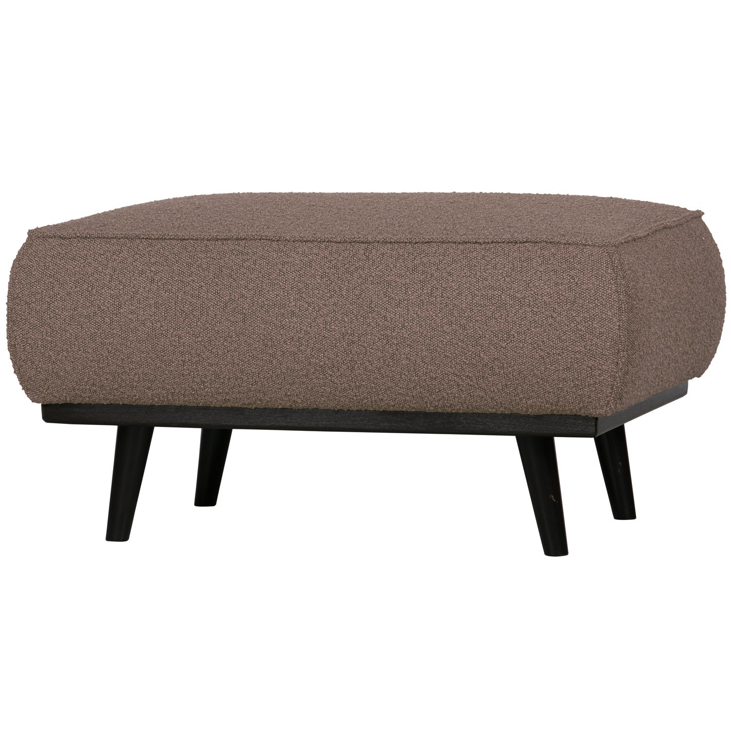 Poggiapiedi in tessuto bouclé Statement 80x40 cm
