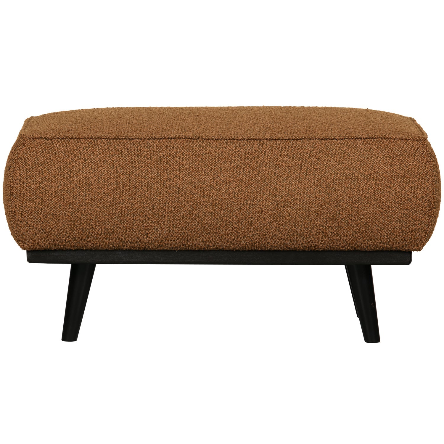 Poggiapiedi in tessuto bouclé Statement 80x40 cm