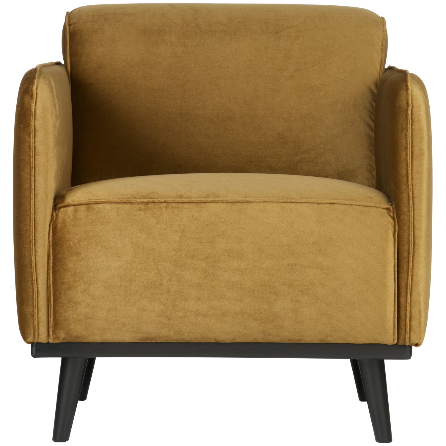 Poltrona in velluto con braccioli Statement 72x77 cm