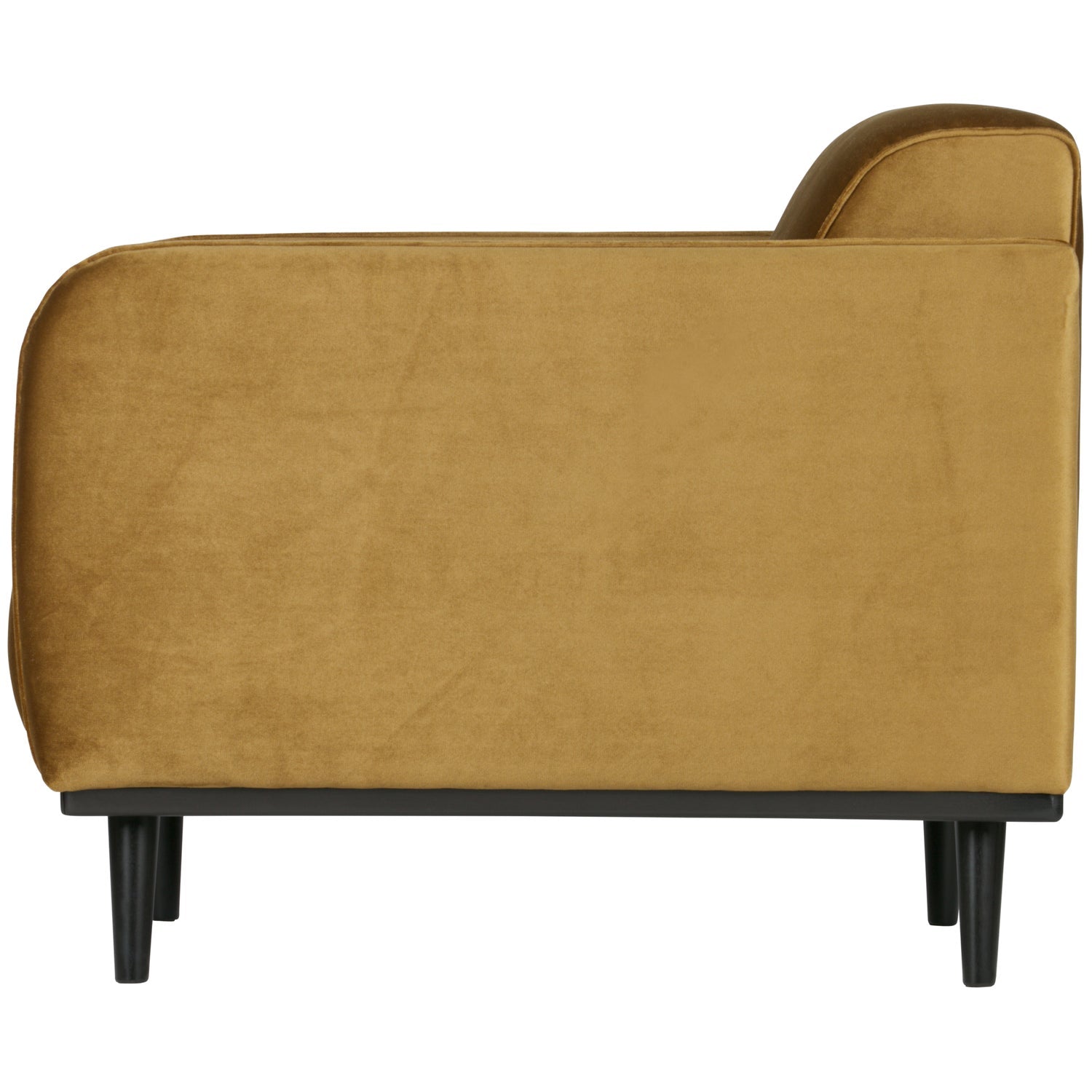 Poltrona in velluto con braccioli Statement 72x77 cm