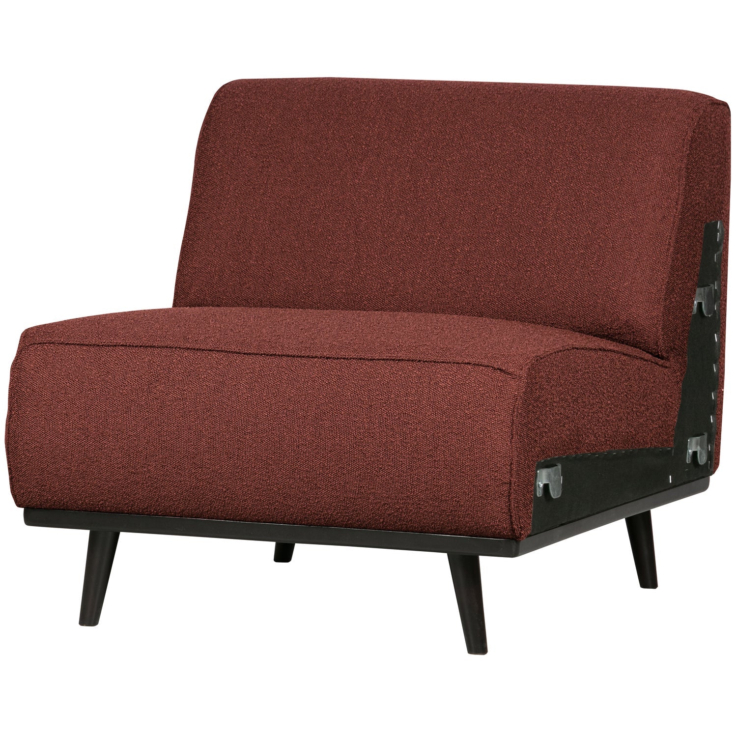 Poltrona in tessuto bouclé Statement 79x77 cm