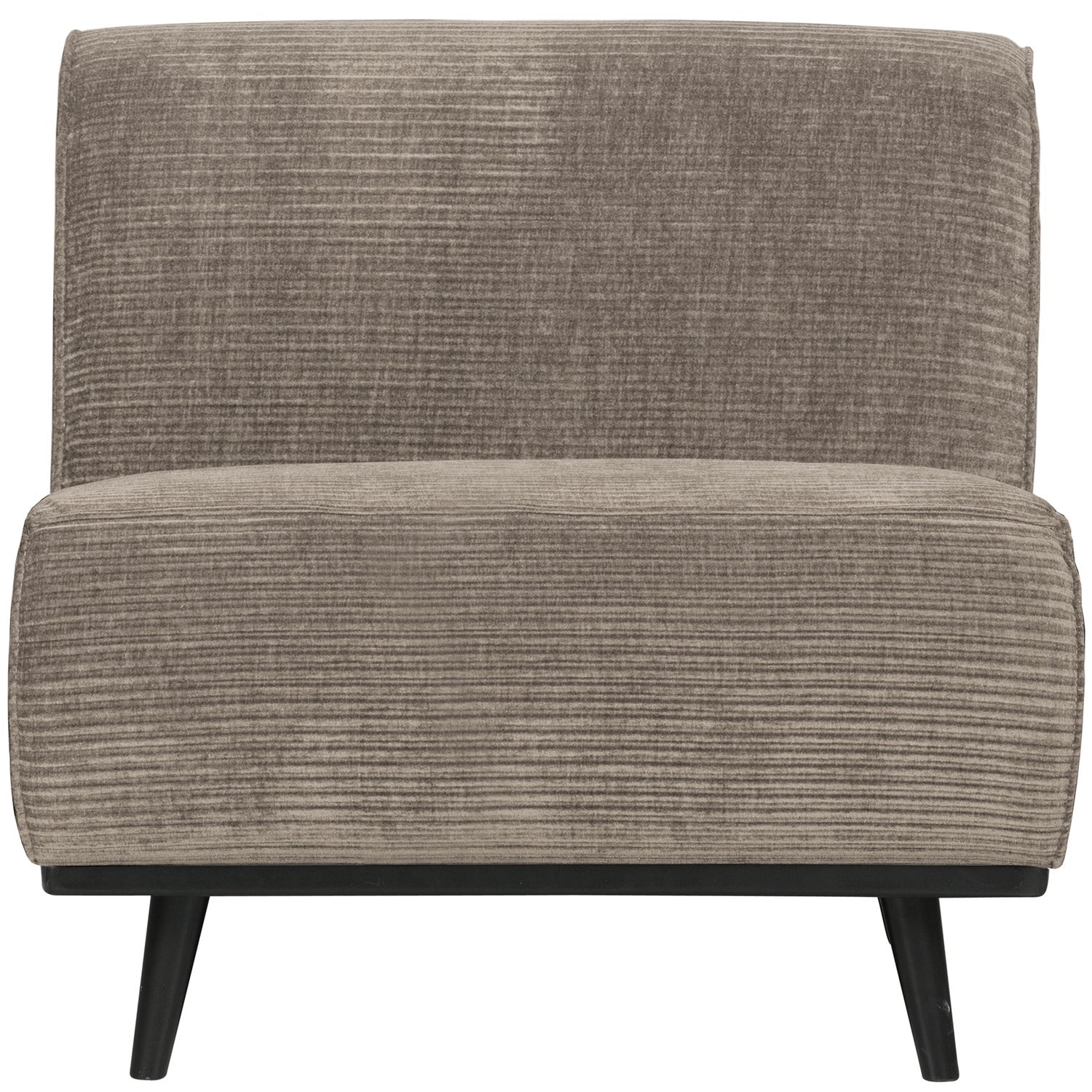 Poltrona in tessuto a coste Statement 79x77 cm