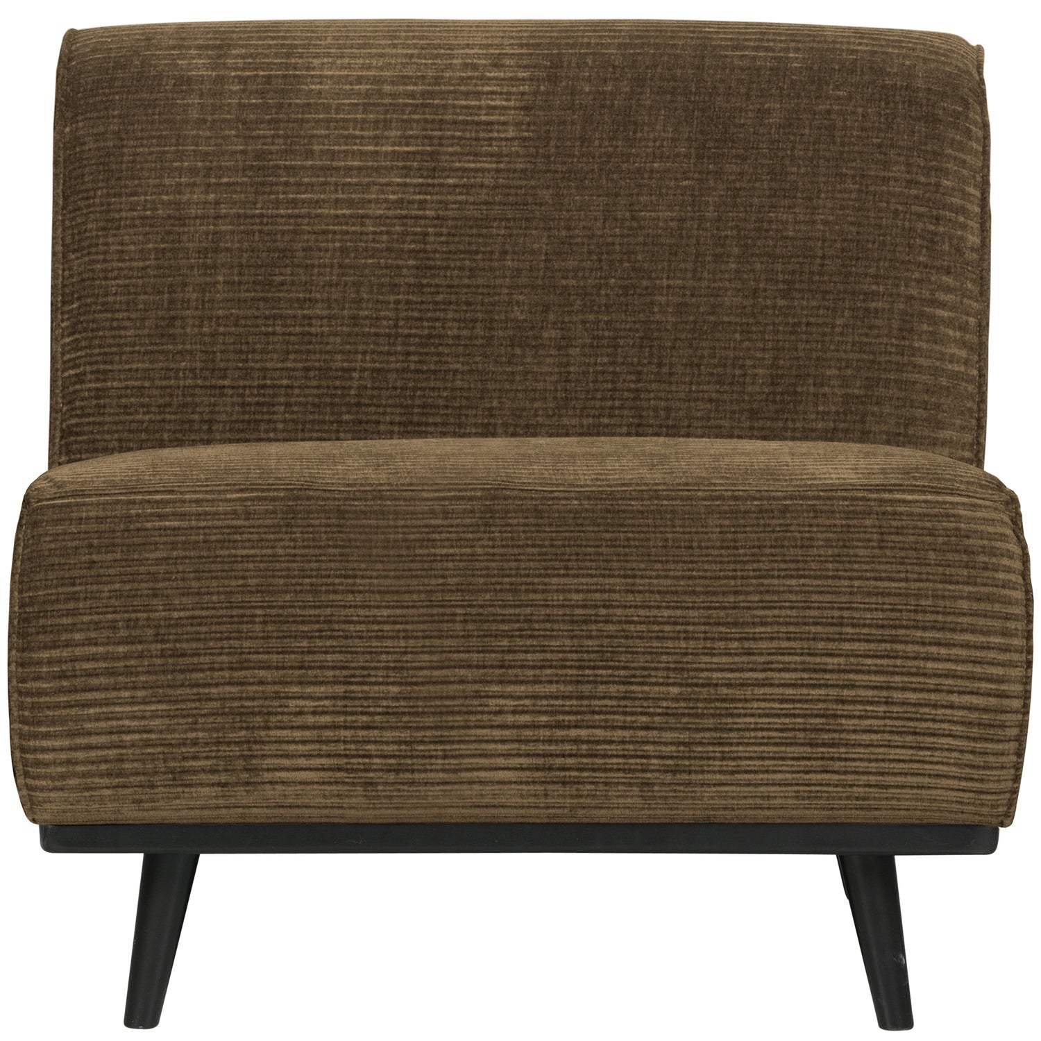 Poltrona in tessuto a coste Statement 79x77 cm