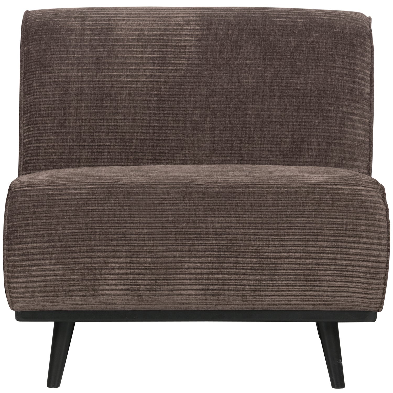 Poltrona in tessuto a coste Statement 79x77 cm