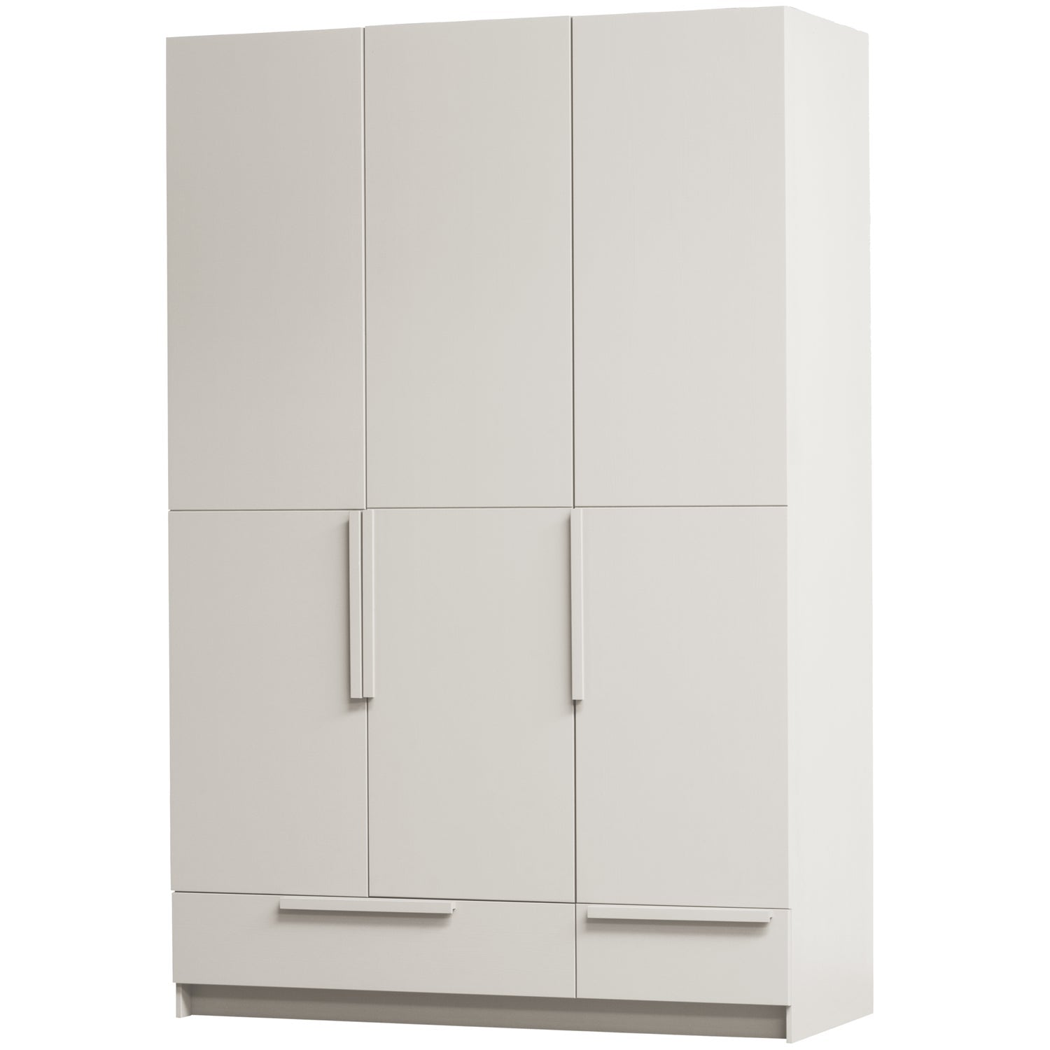 Cappottiera 3 ante 2 cassetti in legno di pino Pure 215x142 cm