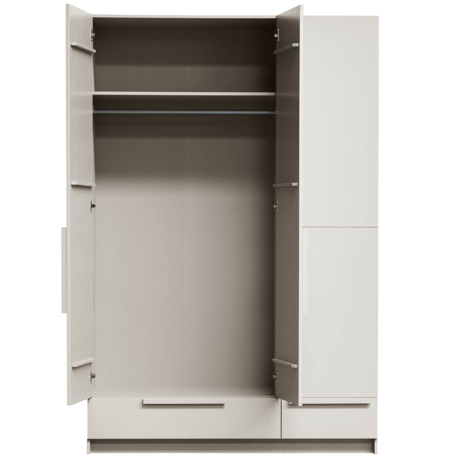 Cappottiera 3 ante 2 cassetti in legno di pino Pure 215x142 cm