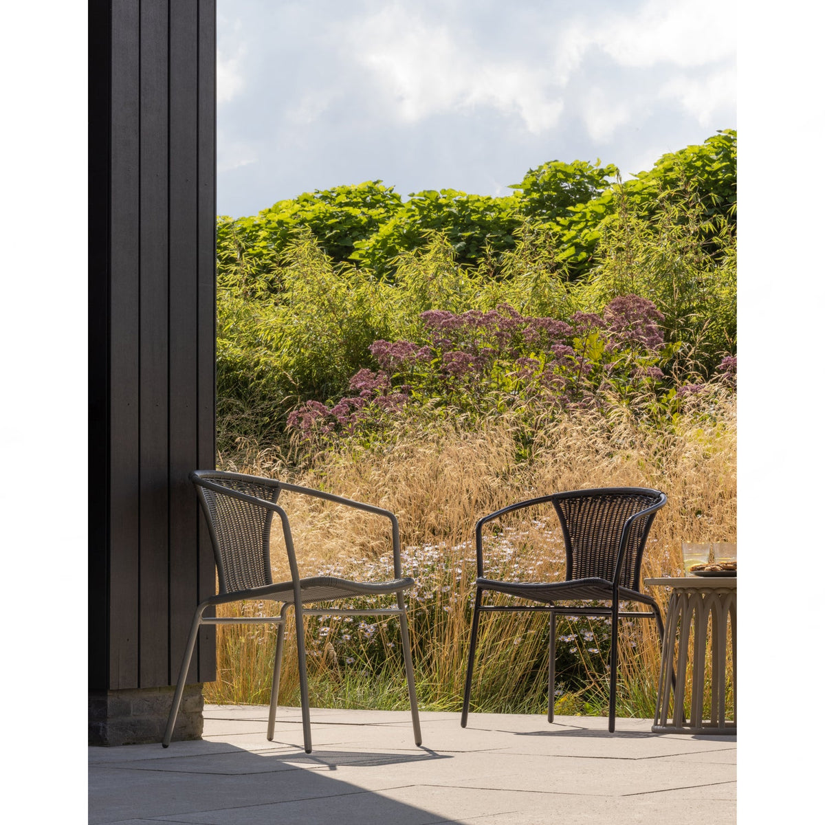 Set di 4 sedie da esterno verde Westy 56x75 cm