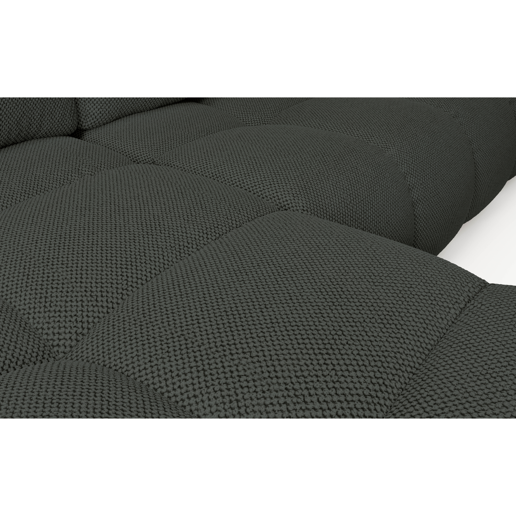 Divano letto angolare in tessuto cinigliato Vienna 286x177 cm