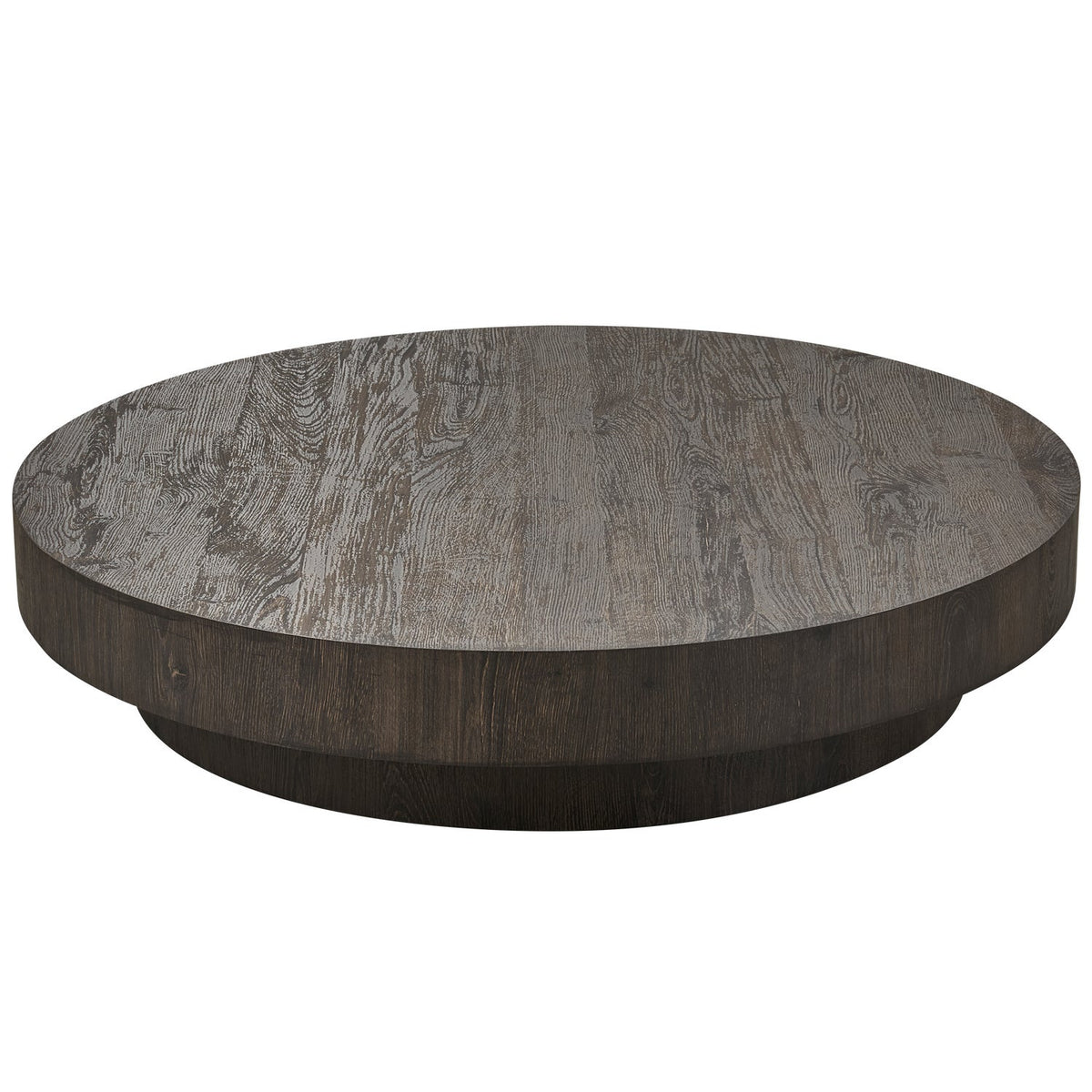 Tavolino rotondo marrone Shield 100x20 cm