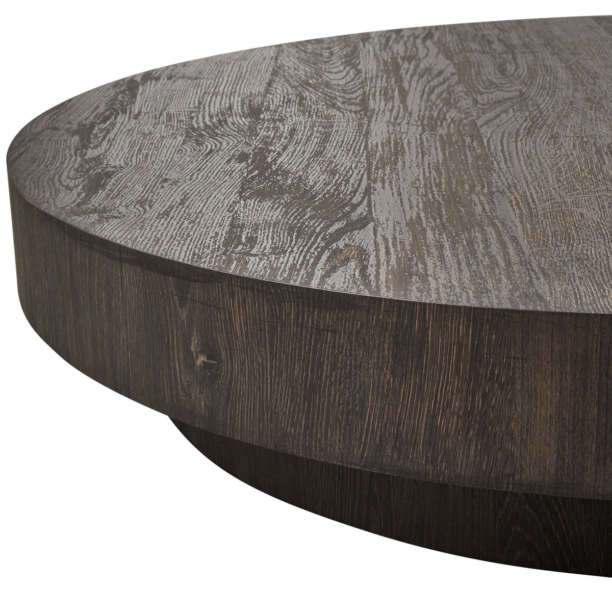 Tavolino rotondo marrone Shield 100x20 cm