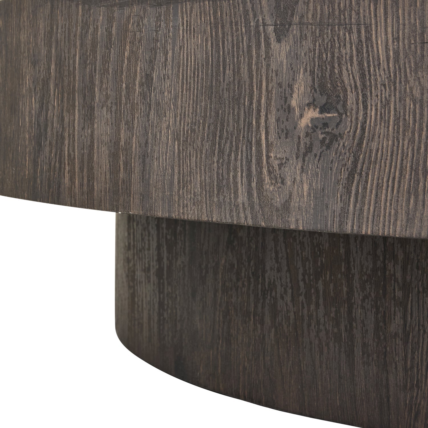 Tavolino rotondo marrone Shield 100x20 cm