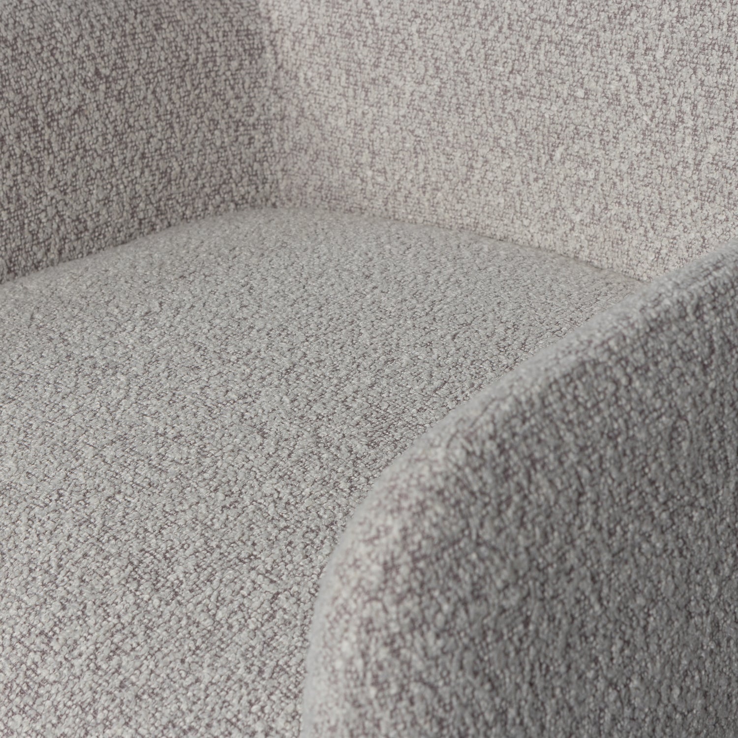 Sedia in poliestere grigia con braccioli Elegance 54x83 cm